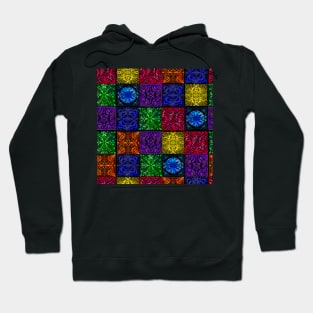 Bohemian Granny Square Afghan Pattern Hoodie